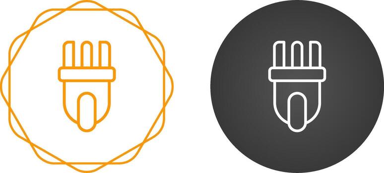 icono de vector de enchufe