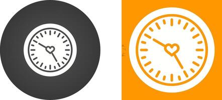 Love clock Vector Icon