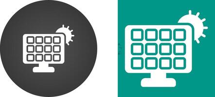 Solar panel charger Vector Icon