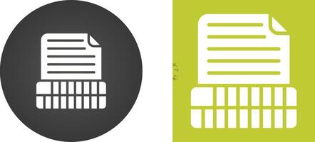 Document Insert Table Vector Icon