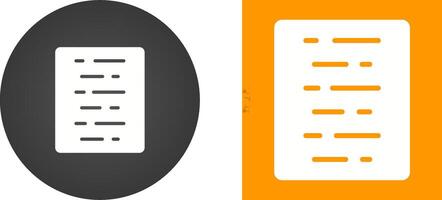 Document Align Center Vector Icon