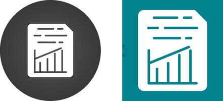 Document Insert Graph Vector Icon