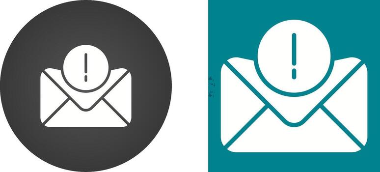 error mensaje vector icono