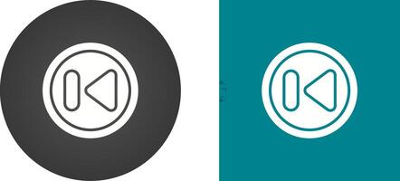 Previous Track Button Vector Icon