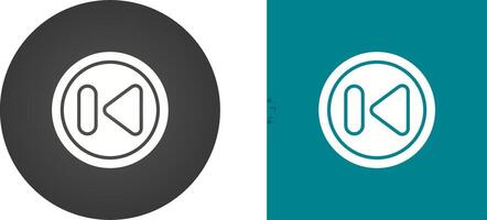 Previous Track Button Vector Icon