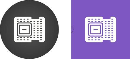 icono de vector de procesador