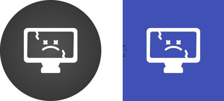 icono de vector de computadora