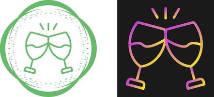 Champagne toast Vector Icon