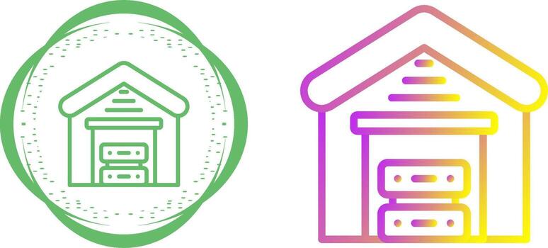 Data Warehouse Vector Icon