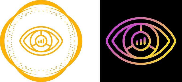 icono de vector de visualización de datos