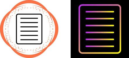 Document Align Justify Vector Icon