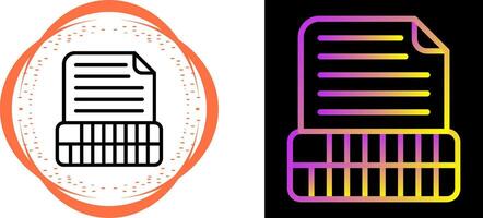 Document Insert Table Vector Icon