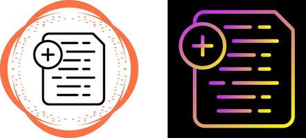 Document Insert Icon Vector Icon