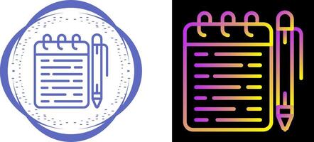 Memo pad Vector Icon
