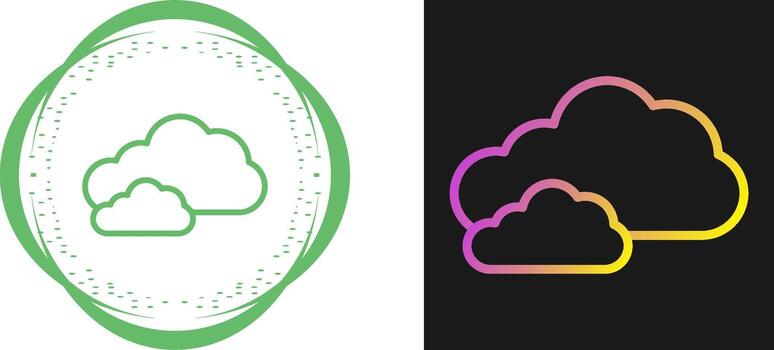 icono de vector de nube