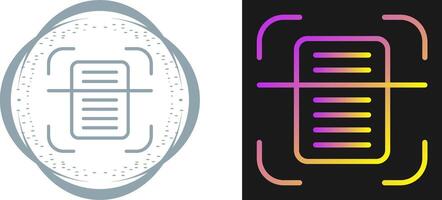 Document Scanning Vector Icon