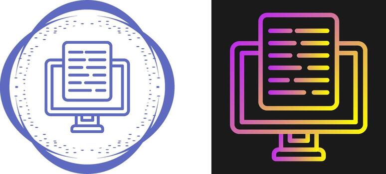 documento presentación vector icono