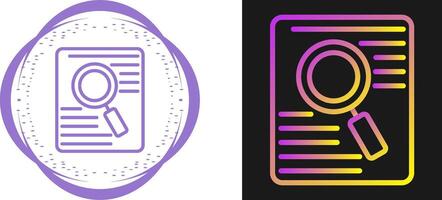 Document Search Vector Icon