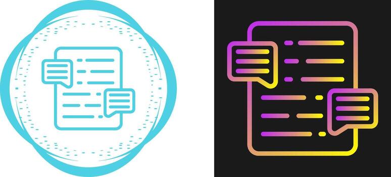 Document Commenting Vector Icon