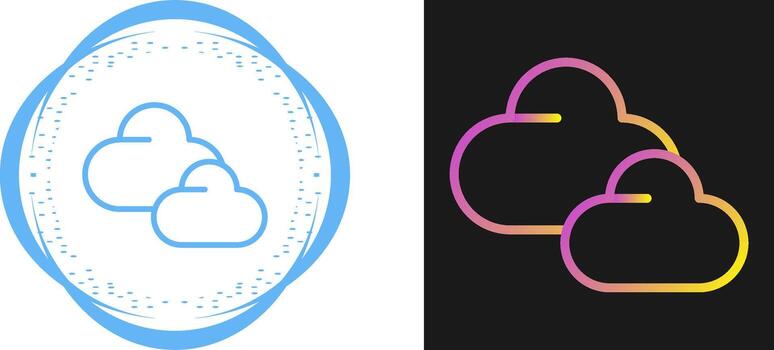 icono de vector de nube