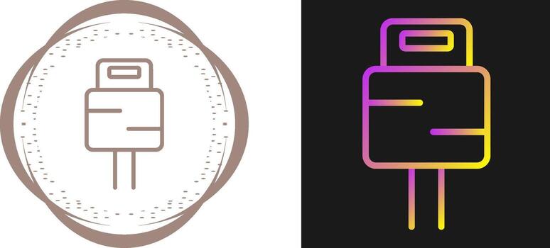 icono de vector de enchufe