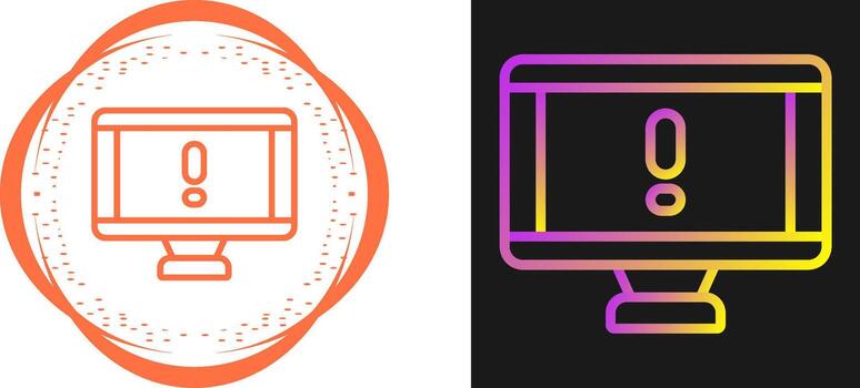 icono de vector de computadora