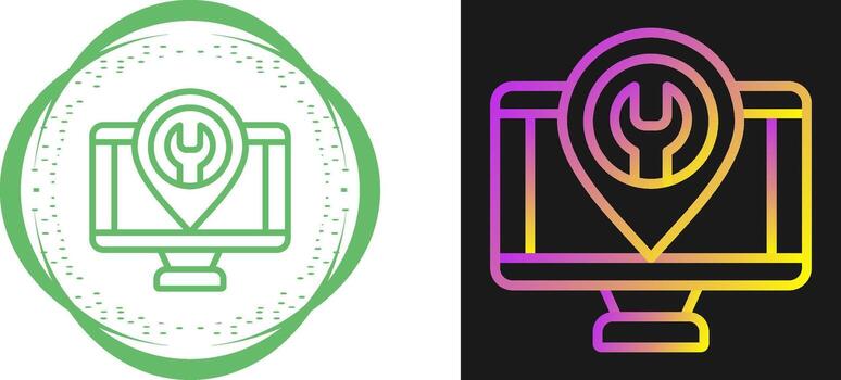 icono de vector de computadora