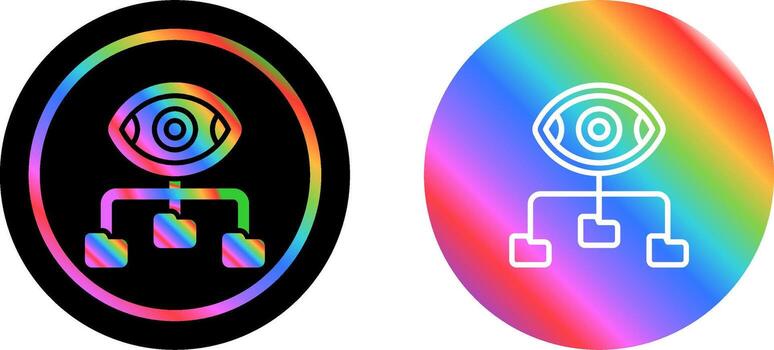 icono de vector de visualización de datos