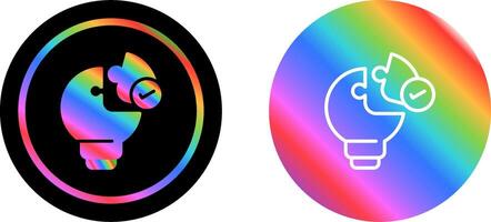 icono de vector de solución