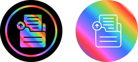 Document Upload Vector Icon