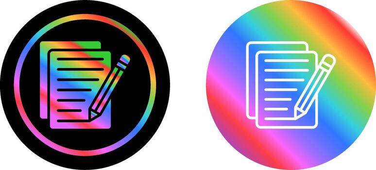 Document Edit Vector Icon