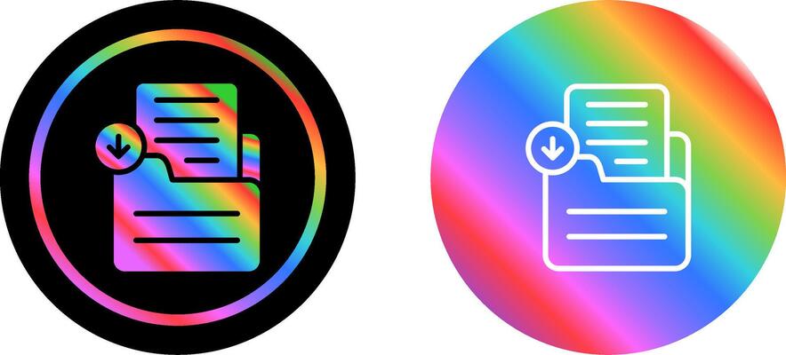 Document Download Vector Icon