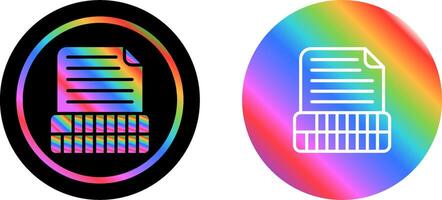 Document Insert Table Vector Icon