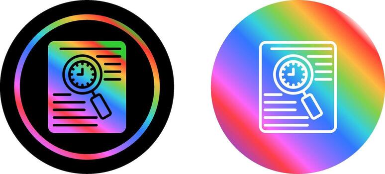 Document Tracking Vector Icon