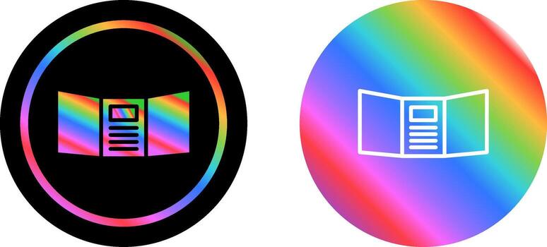 Triptych Vector Icon