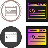 icono de vector de desarrollo web