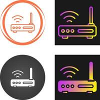 Wifi enrutador vector icono