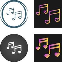 Romantic music Vector Icon