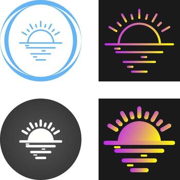 Sunset Vector Icon