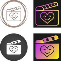 Romantic comedy movie Vector Icon