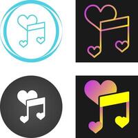 Love songs Vector Icon