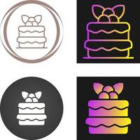 Red velvet cake Vector Icon