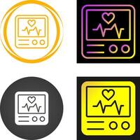 Heart Rate Monitor Vector Icon