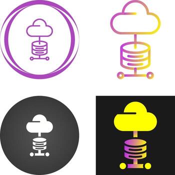 icono de vector de computación en la nube