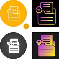 Document Upload Vector Icon