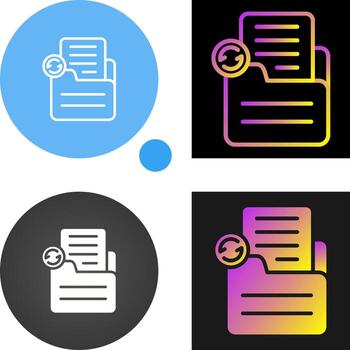 Document Sync Vector Icon