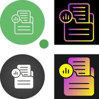 Document Analytics Vector Icon