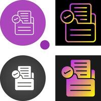 Document Approval Vector Icon