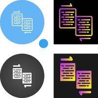 Document Merge Vector Icon
