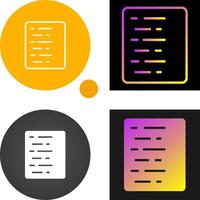 Document Align Left Vector Icon